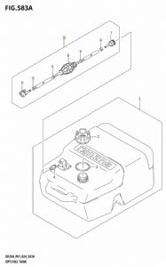 Suzuki Fuel Line  assembly 65700-89L33-000 (click for enlarged image)